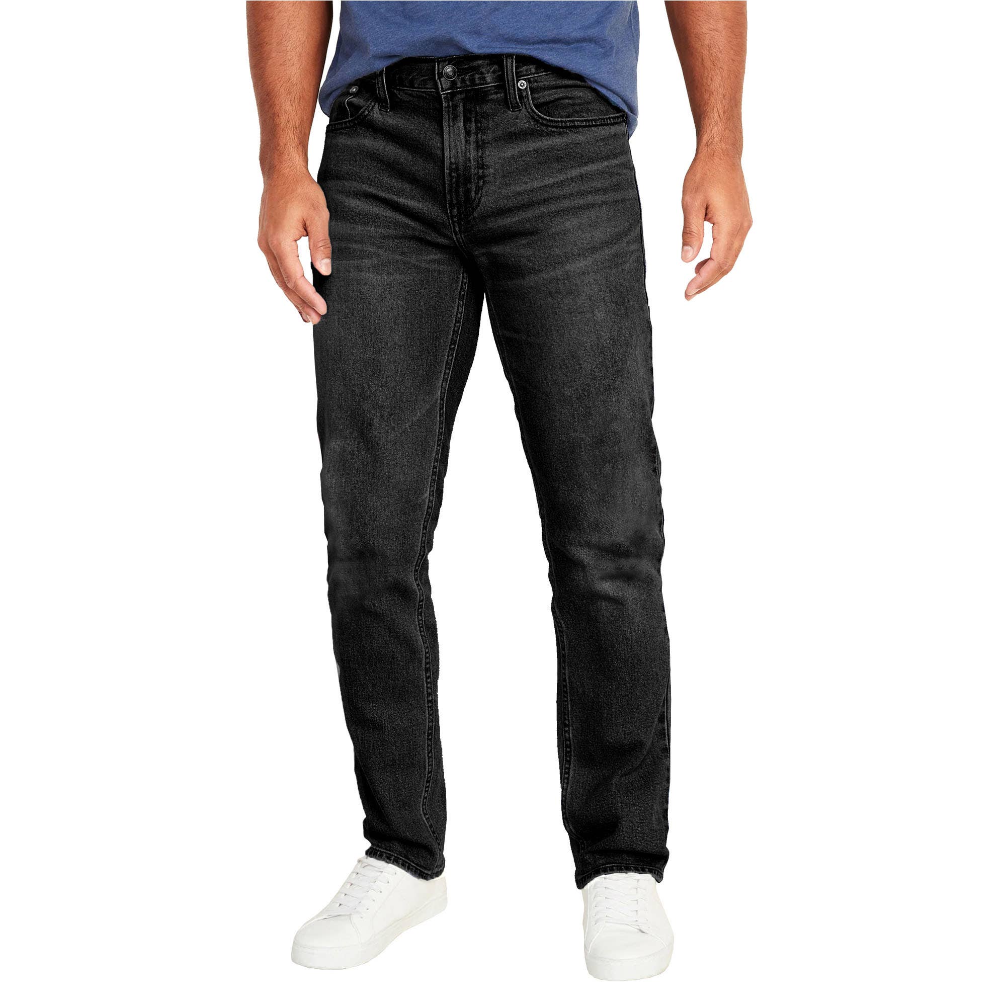 Mens Flex Stretch Slim Straight Jeans Classic Denim Menswear