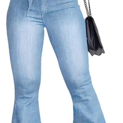 High Waisted Bell Bottom Jeans for Women Flare Jeans for Women Stretch Wide Leg Jeans