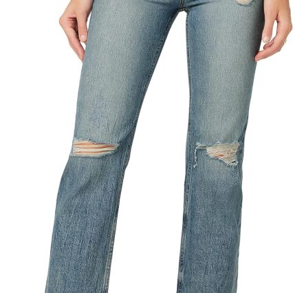 Women High-Rise Straight Leg Ankle Jean